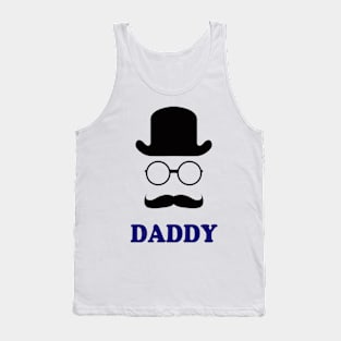 Daddy - Little Man Mustache Tank Top